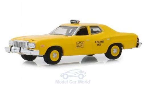 Diecast model cars Ford Torino 1/64 Greenlight yellow NYC Taxi 1975 Ford Torino 1/64 Greenlight yellow NYC Taxi 1975 diecast model cars