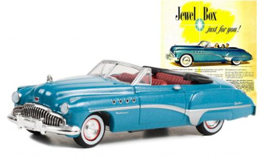 Buick Roadmaster 1/64 Greenlight Convertible metallise turquoise 1949 diecast model cars