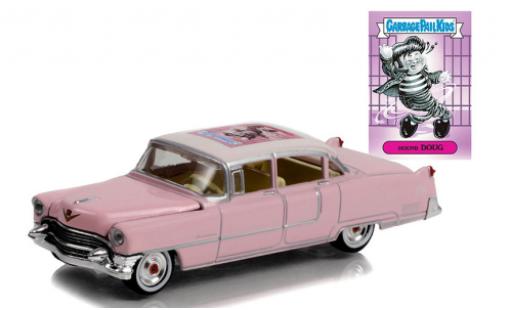 Diecast model cars Cadillac Fleetwood 1/64 Greenlight 60 Special pink/white Garbage Pail Kids - Hound Dog 1955 Cadillac Fleetwood 1/64 Greenlight 60 Special pink/white Garbage Pail Kids - Hound Dog 1955 diecast model cars