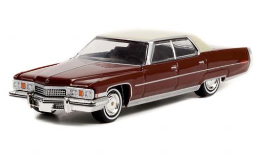 Diecast model cars Cadillac Sedan 1/64 Greenlight DeVille red/white Rocky 1973 Cadillac Sedan 1/64 Greenlight DeVille red/white Rocky 1973 diecast model cars