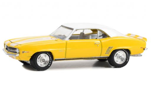 Diecast model cars Chevrolet Camaro 1/64 Greenlight Z/28 yellow/white 1969 Chevrolet Camaro 1/64 Greenlight Z/28 yellow/white 1969 diecast model cars