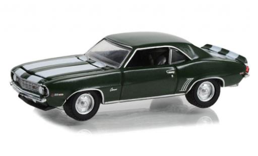Diecast model cars Chevrolet Camaro 1/64 Greenlight Z/28 green foncé/white 1969 Chevrolet Camaro 1/64 Greenlight Z/28 green foncé/white 1969 diecast model cars