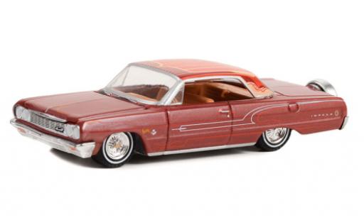 Diecast model cars Chevrolet Impala 1/64 Greenlight red/Dekor 1964 Chevrolet Impala 1/64 Greenlight red/Dekor 1964 diecast model cars