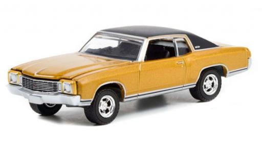 Diecast model cars Chevrolet Monte Carlo 1/64 Greenlight gold/black Counting Cars 1972 Chevrolet Monte Carlo 1/64 Greenlight gold/black Counting Cars 1972 diecast model cars