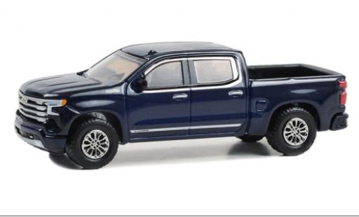 Diecast model cars Chevrolet Silverado 1/64 Greenlight haut Country blue foncé 2023 Chevrolet Silverado 1/64 Greenlight haut Country blue foncé 2023 diecast model cars
