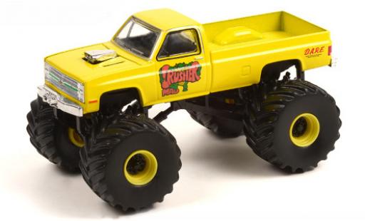 Diecast model cars Chevrolet Silverado 1/64 Greenlight Mad Crusher 1987 Chevrolet Silverado 1/64 Greenlight Mad Crusher 1987 diecast model cars