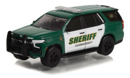Diecast model cars Chevrolet Tahoe 1/64 Greenlight Police Pursuit Vehicle Escambia County Sheriff 2021 Chevrolet Tahoe 1/64 Greenlight Police Pursuit Vehicle Escambia County Sheriff 2021 diecast model cars