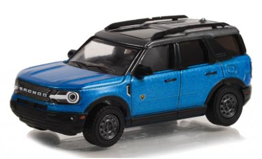 Diecast model cars Ford Bronco 1/64 Greenlight Sport Badlands metallise blue/black 2022 Ford Bronco 1/64 Greenlight Sport Badlands metallise blue/black 2022 diecast model cars