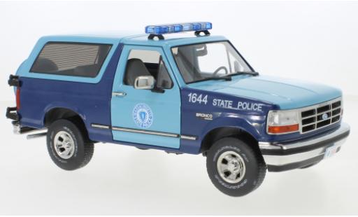Diecast model cars Ford Bronco 1/18 Greenlight XLT Massachusetts State Police 1996 Ford Bronco 1/18 Greenlight XLT Massachusetts State Police 1996 diecast model cars