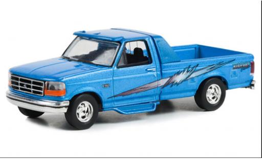 Diecast model cars Ford F-1 1/64 Greenlight 50 metallise blue Bigfoot Cruiser 1994 Ford F-1 1/64 Greenlight 50 metallise blue Bigfoot Cruiser 1994 diecast model cars