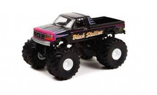 Ford F-250 1/64 Greenlight Black Stallion 1992 diecast model cars