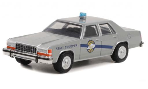Ford LTD 1/64 Greenlight Crown Victoria grey Rain Man 1983 diecast model cars