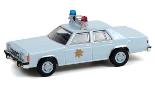 Ford LTD 1/64 Greenlight -S County Sheriff 1982 diecast model cars