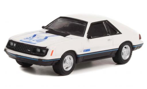 Diecast model cars Ford Mustang 1/64 Greenlight Cobra white/Décorer 1979 Ford Mustang 1/64 Greenlight Cobra white/Décorer 1979 diecast model cars