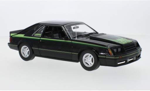 Diecast model cars Ford Mustang 1/18 Greenlight Cobra black/Décorer 1980 Ford Mustang 1/18 Greenlight Cobra black/Décorer 1980 diecast model cars