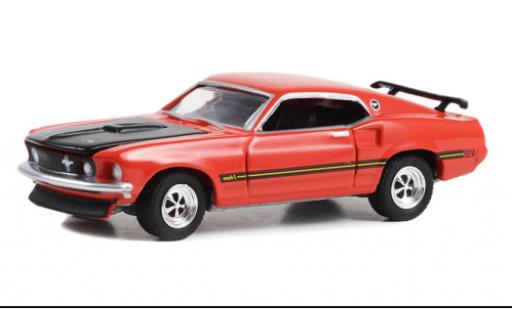 Diecast model cars Ford Mustang 1/64 Greenlight Custom Fastback red/black 1969 Ford Mustang 1/64 Greenlight Custom Fastback red/black 1969 diecast model cars