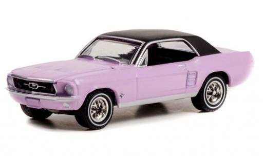Diecast model cars Ford Mustang 1/64 Greenlight lila/black 1967 Ford Mustang 1/64 Greenlight lila/black 1967 diecast model cars