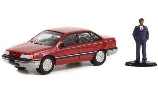 Diecast model cars Ford Taurus 1/64 Greenlight red 1989 Ford Taurus 1/64 Greenlight red 1989 diecast model cars