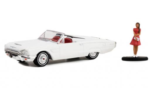 Diecast model cars Ford Thunderbird 1/64 Greenlight Convertible white 1965 Ford Thunderbird 1/64 Greenlight Convertible white 1965 diecast model cars