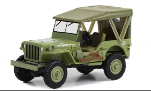 Diecast model cars Jeep Willys 1/64 Greenlight MB d 1945 Jeep Willys 1/64 Greenlight MB d 1945 diecast model cars