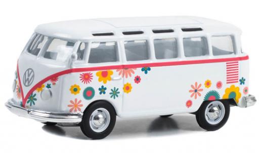 Diecast model cars Volkswagen T1 1/64 Greenlight Samba bus white/Décorer 1964 Volkswagen T1 1/64 Greenlight Samba bus white/Décorer 1964 diecast model cars