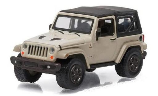 Diecast model cars Jeep Wrangler 1/64 Greenlight 75th Anniversary white/black Jeep Wrangler 1/64 Greenlight 75th Anniversary white/black diecast model cars