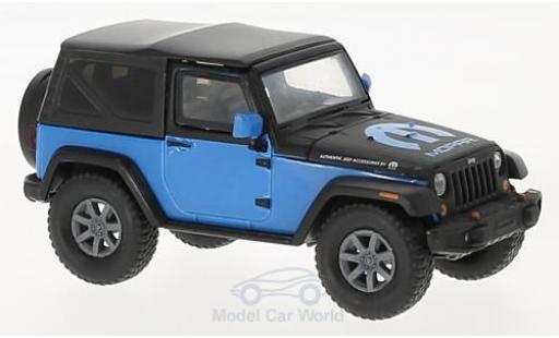 Diecast model cars Jeep Wrangler 1/43 Greenlight blue/black MOPAR 2010 Jeep Wrangler 1/43 Greenlight blue/black MOPAR 2010 diecast model cars
