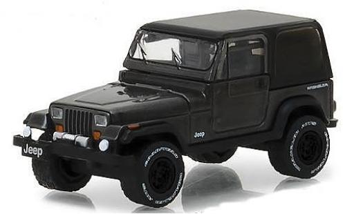 Diecast model cars Jeep Wrangler 1/64 Greenlight metallic grey 1990 Jeep Wrangler 1/64 Greenlight metallic grey 1990 diecast model cars