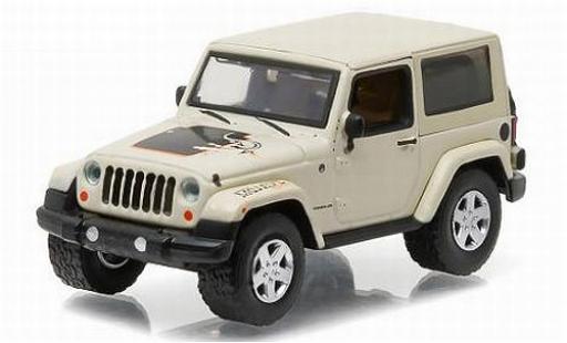 Diecast model cars Jeep Wrangler 1/64 Greenlight Mojave white/Dekor 2012 All Terrain Series 4 sans Vitrine Jeep Wrangler 1/64 Greenlight Mojave white/Dekor 2012 All Terrain Series 4 sans Vitrine diecast model cars