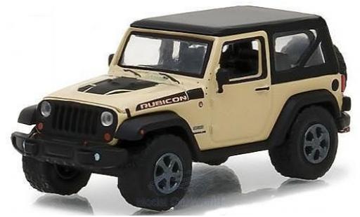 Diecast model cars Jeep Wrangler 1/64 Greenlight Rubicon Recon beige/black 2017 Jeep Wrangler 1/64 Greenlight Rubicon Recon beige/black 2017 diecast model cars