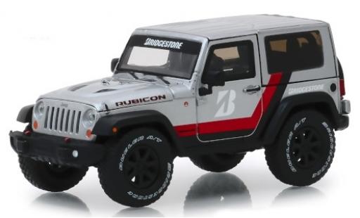 Diecast model cars Jeep Wrangler 1/43 Greenlight Rubicon grey/Dekor Bridgestone 2014 Jeep Wrangler 1/43 Greenlight Rubicon grey/Dekor Bridgestone 2014 diecast model cars