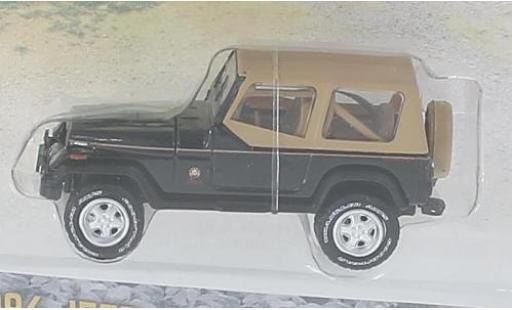 Diecast model cars Jeep Wrangler 1/64 Greenlight Sahara black/brown 1994 Jeep Wrangler 1/64 Greenlight Sahara black/brown 1994 diecast model cars
