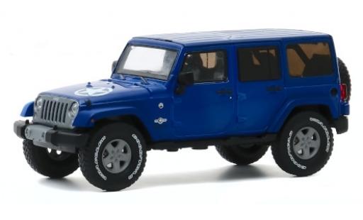 Diecast model cars Jeep Wrangler 1/43 Greenlight Unlimited Freedom Edition blue/Dekor 2013 Jeep Wrangler 1/43 Greenlight Unlimited Freedom Edition blue/Dekor 2013 diecast model cars