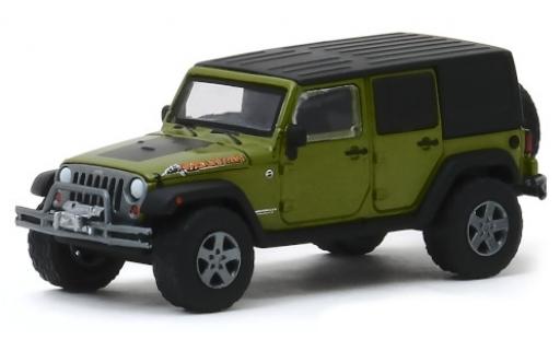 Diecast model cars Jeep Wrangler 1/64 Greenlight Unlimited Mountain Edition metallic green/matt-black 2010 Jeep Wrangler 1/64 Greenlight Unlimited Mountain Edition metallic green/matt-black 2010 diecast model cars