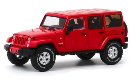 Diecast model cars Jeep Wrangler 1/43 Greenlight Unlimited Sahara red 2017 Jeep Wrangler 1/43 Greenlight Unlimited Sahara red 2017 diecast model cars