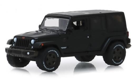 Diecast model cars Jeep Wrangler 1/64 Greenlight Unlimited black 2016 Jeep Wrangler 1/64 Greenlight Unlimited black 2016 diecast model cars