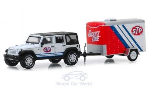 Diecast model cars Jeep Wrangler 1/64 Greenlight Unlimited STP 2015 mit Transportanhänger Jeep Wrangler 1/64 Greenlight Unlimited STP 2015 mit Transportanhänger diecast model cars