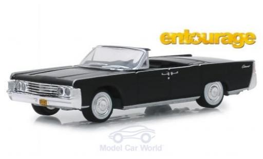 Diecast model cars Lincoln Continental 1/64 Greenlight Convertible black Entourage 1965 Lincoln Continental 1/64 Greenlight Convertible black Entourage 1965 diecast model cars