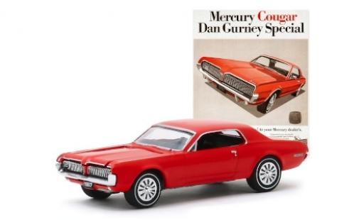 Diecast model cars Mercury Cougar 1/64 Greenlight Dan Gurney Special red 1967 Mercury Cougar 1/64 Greenlight Dan Gurney Special red 1967 diecast model cars