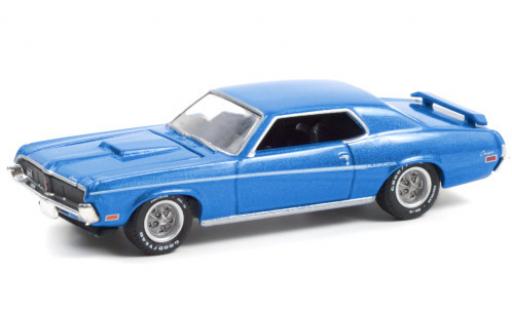 Diecast model cars Mercury Cougar 1/64 Greenlight Eliminator metallic blue/Dekor 1969 Mercury Cougar 1/64 Greenlight Eliminator metallic blue/Dekor 1969 diecast model cars