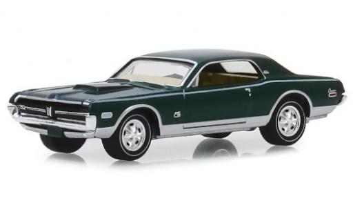 Diecast model cars Mercury Cougar 1/64 Greenlight XR7 GT-E 428 Cobra Jet metallic green/matt-black 1968 Mercury Cougar 1/64 Greenlight XR7 GT-E 428 Cobra Jet metallic green/matt-black 1968 diecast model cars