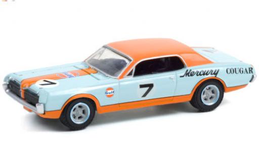 Diecast model cars Mercury Cougar 1/64 Greenlight XR7 Trans Am Racer No.7 Gulf 1967 Mercury Cougar 1/64 Greenlight XR7 Trans Am Racer No.7 Gulf 1967 diecast model cars
