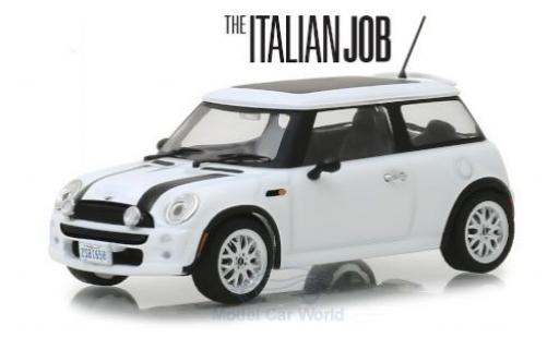 Diecast model cars Mini Cooper 1/43 Greenlight white/black RHD The Italian Job 2003 Mini Cooper 1/43 Greenlight white/black RHD The Italian Job 2003 diecast model cars