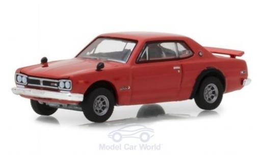 Diecast model cars Nissan Skyline 1/64 Greenlight 2000 GT-R red 1972 Nissan Skyline 1/64 Greenlight 2000 GT-R red 1972 diecast model cars