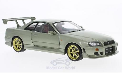 Diecast model cars Nissan Skyline 1/18 Greenlight GT-R34 metallic green RHD 1999 Nissan Skyline 1/18 Greenlight GT-R34 metallic green RHD 1999 diecast model cars