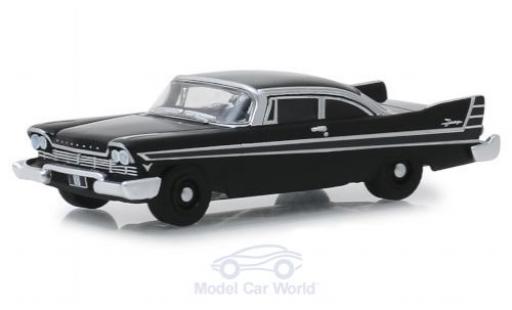 Plymouth Fury 1/64 Greenlight black 1957 diecast model cars