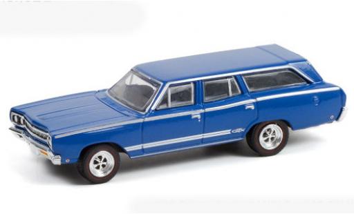 Diecast model cars Plymouth Satellite 1/64 Greenlight blue/Dekor 1968 Plymouth Satellite 1/64 Greenlight blue/Dekor 1968 diecast model cars