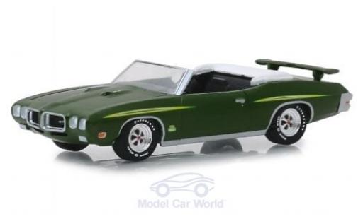 Diecast model cars Pontiac GTO 1/64 Greenlight Judge Convertible metallic green 1970 Pontiac GTO 1/64 Greenlight Judge Convertible metallic green 1970 diecast model cars
