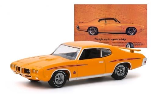 Diecast model cars Pontiac GTO 1/64 Greenlight Judge orange/Dekor 1970 Pontiac GTO 1/64 Greenlight Judge orange/Dekor 1970 diecast model cars