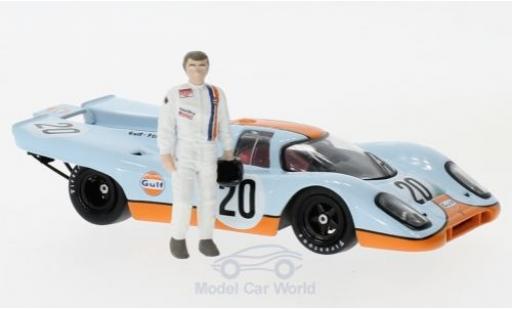 Diecast model cars Porsche 917 1/43 Greenlight K No.20 Gulf mit Figur S.McQueen Porsche 917 1/43 Greenlight K No.20 Gulf mit Figur S.McQueen diecast model cars